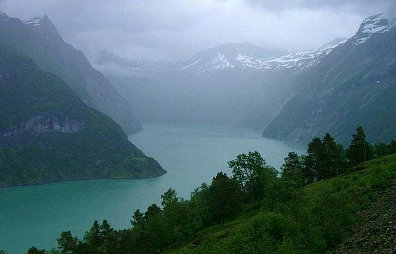 Norge, berg, fjord, valuta, norsk krona